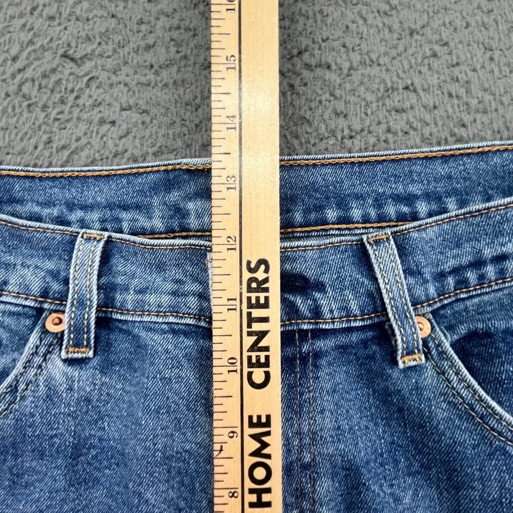 Levi Strauss & Co Mens 36x34 505 Straight Leg Blue Wash Denim Jeans‎